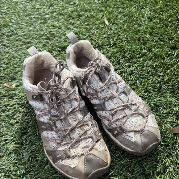 Merrell Shoes - Merrell Beige and Gray Athletic Shoes